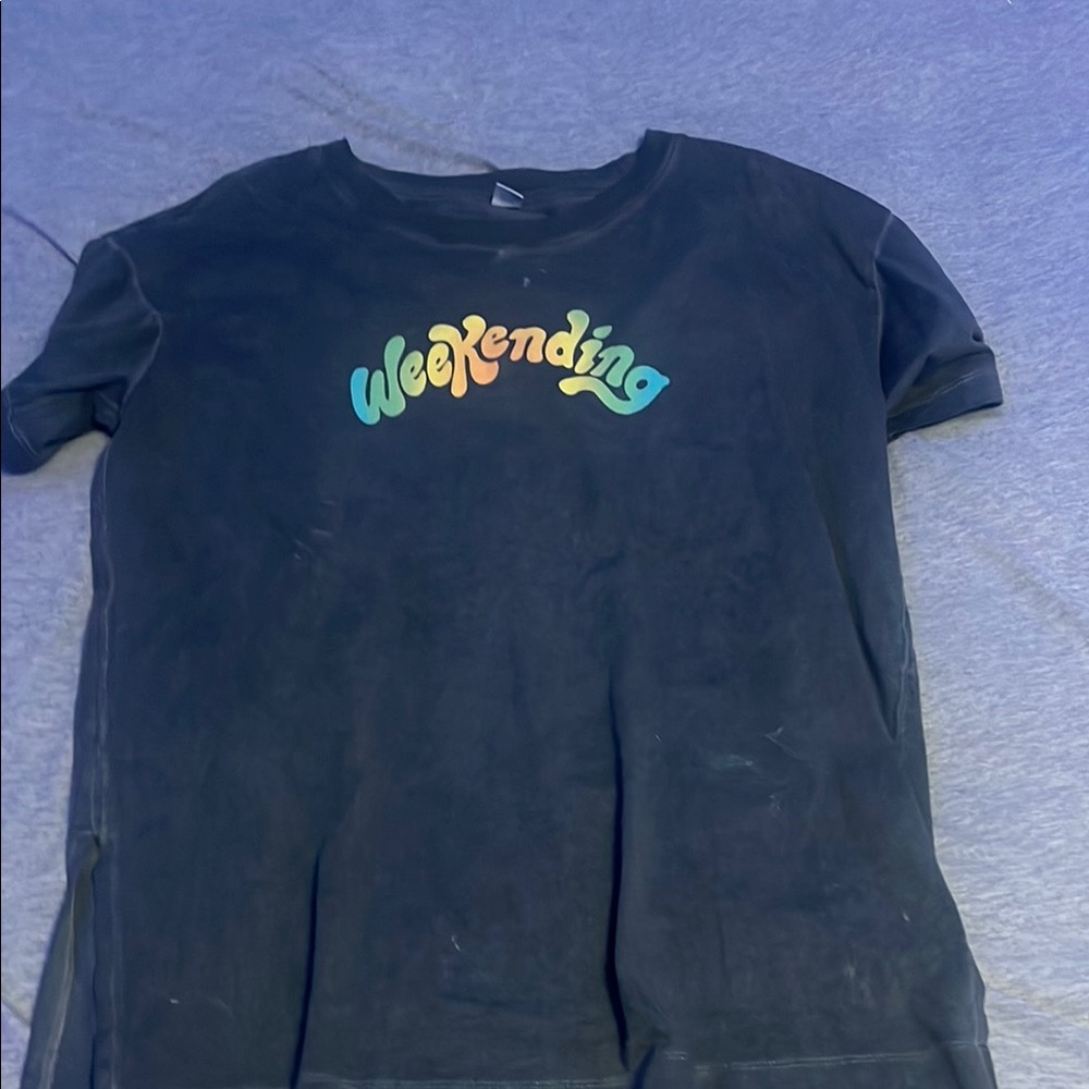 Old Navy Black Short Sleeve Tee Casual Cotton